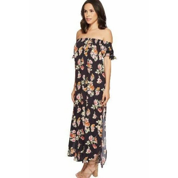New Flynn Skye Maple Floral Maxi Dress Medium - Picture 1 of 8